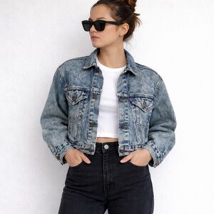 Vintage 80s Levi’s Acid Wash Type 3 Trucker Denim Jacket S/M